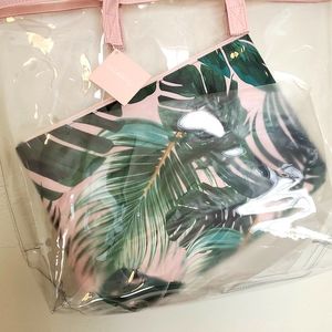 Ulta Beauty Clear Tote With Zipper Bag